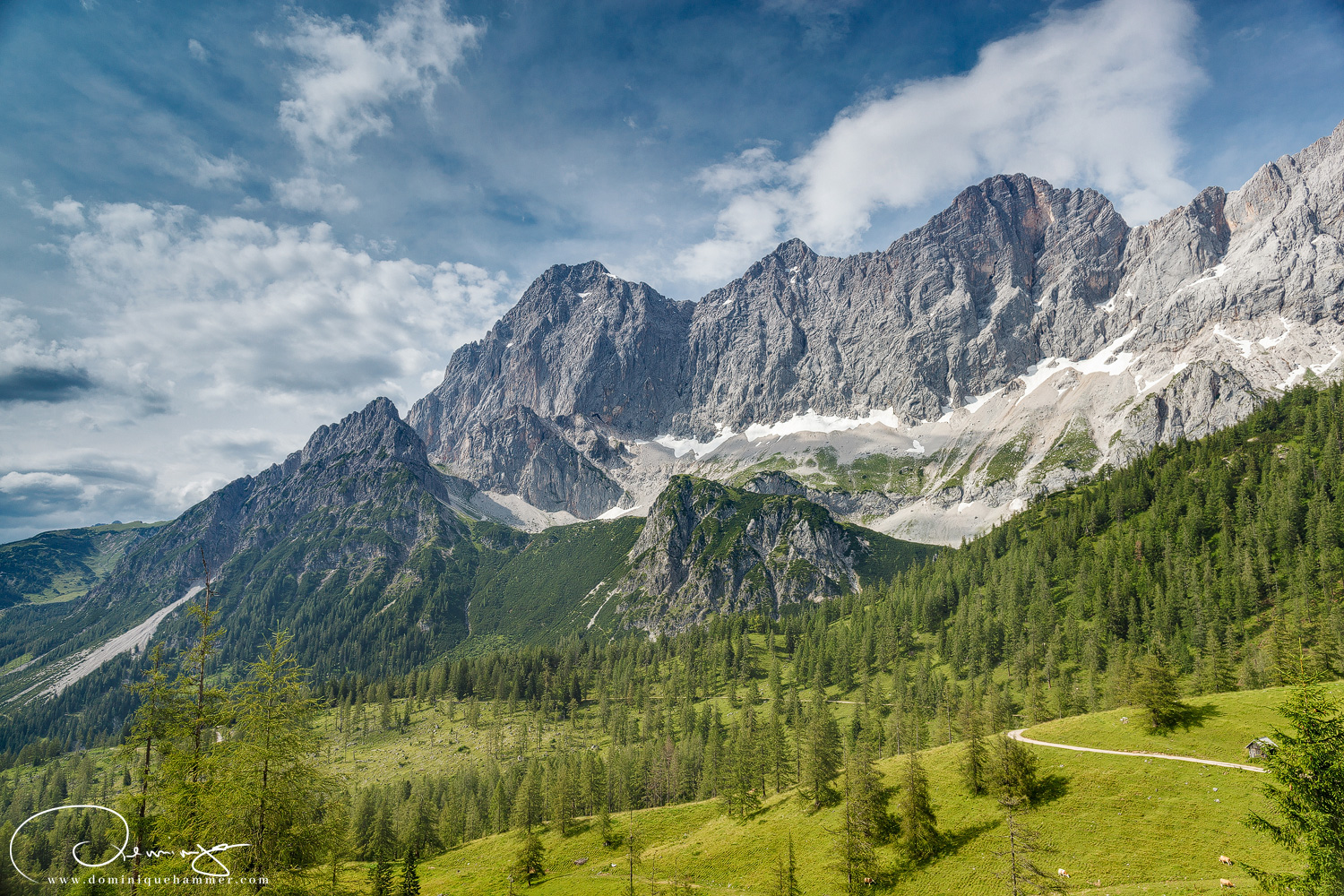 Blick auf den Berggipfel des Dachsteins von Fotograf Dominique Hammer