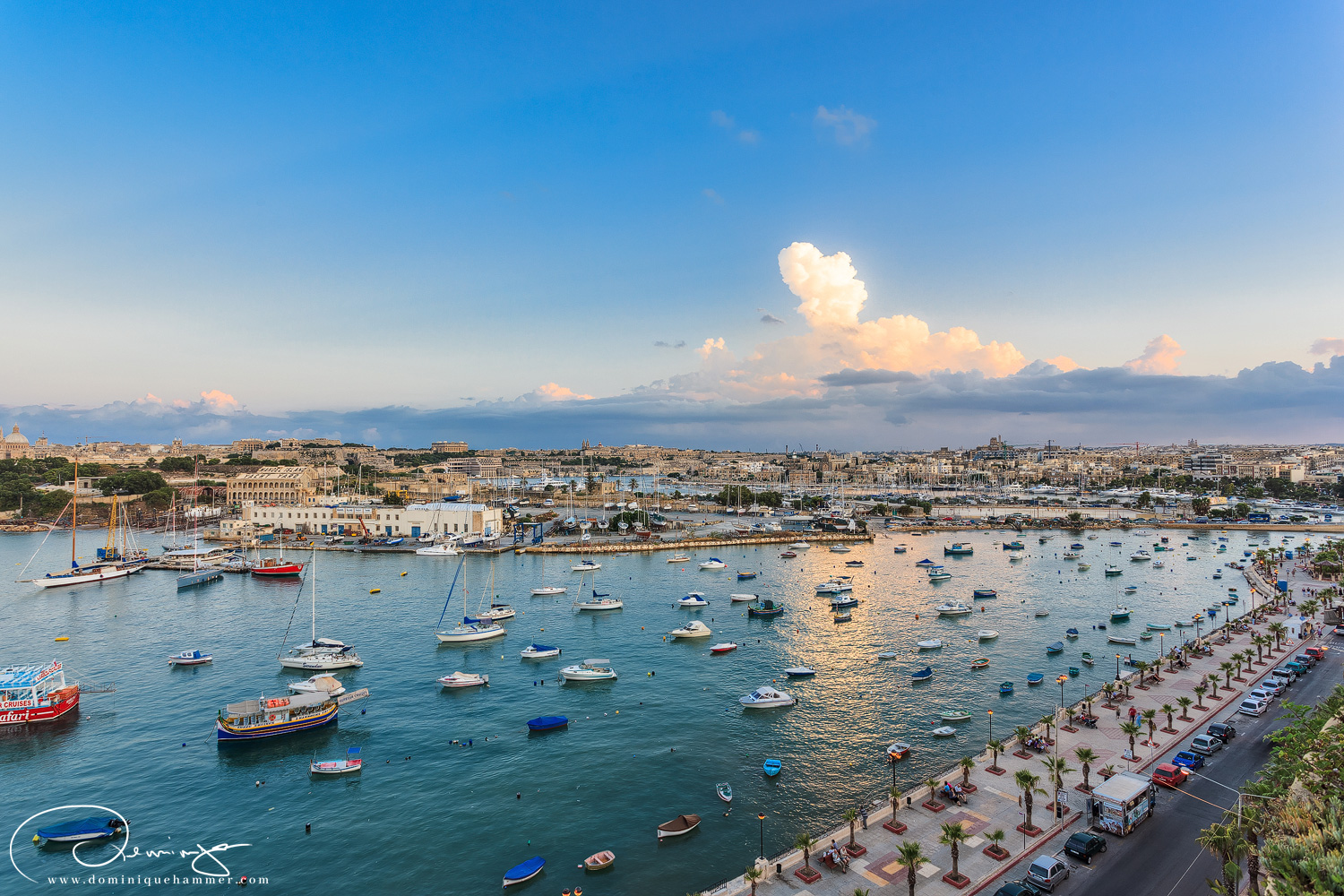 Der Hafen in Sliema, Malta, von Fotograf Dominique Hammer