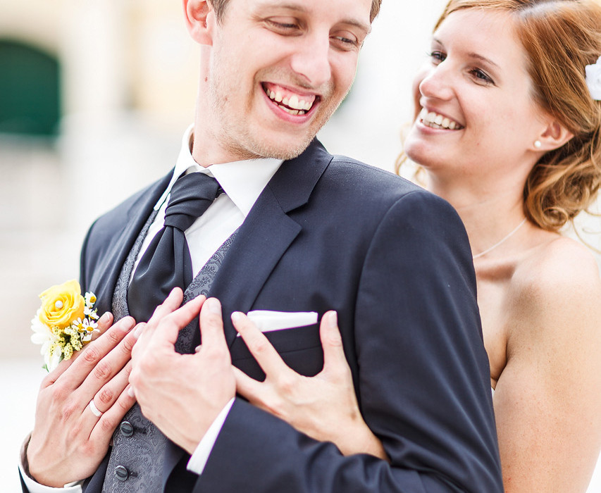 Hochzeitsfotografien von Dominique Hammer, Fotos von Eva und Bernhard in Laxenburg