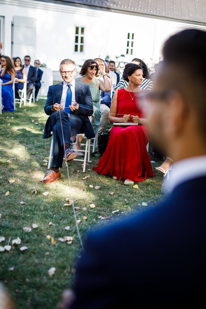 Hochzeitsfotografie aus Trausdorf an der Wulka, Im Bild: Eine Ring-Zeremonie bei der Trauung