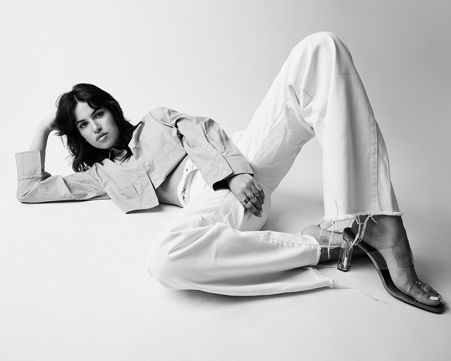 Portrait of Miriam from Lookmodels in Black and White by Dominique Hammer Miriam, 2023