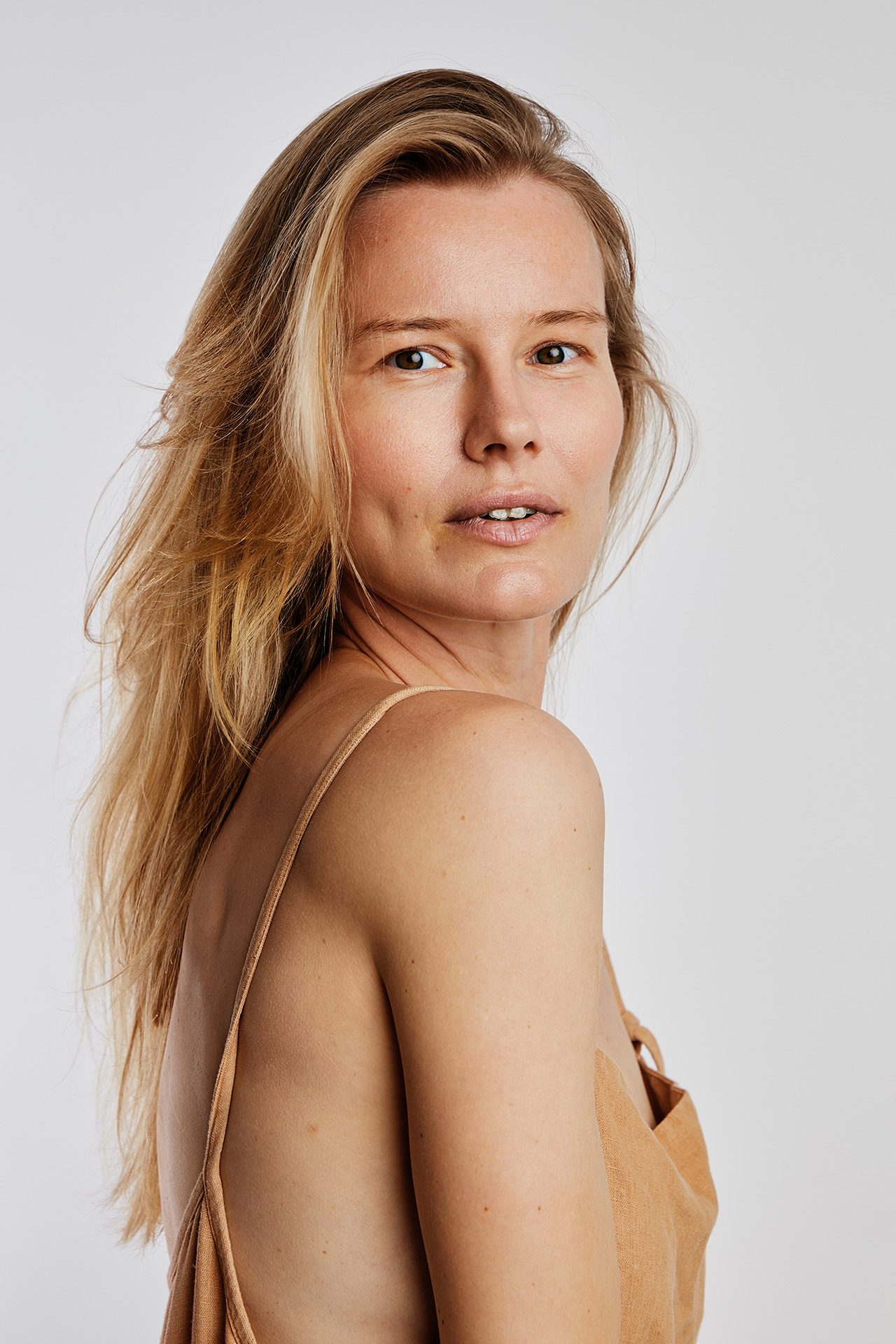 Portrait of Nadin from Wiener Models in Black and White by Dominique Hammer Nadin, 2024